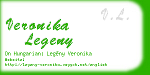 veronika legeny business card