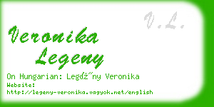 veronika legeny business card